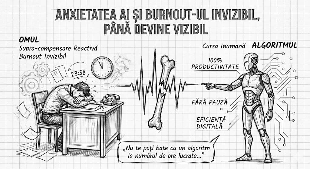 Anxietatea AI și burnout-ul invizibil, până devine vizibil